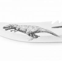 Sárkányos fantázia tőr fém markolat, fém hüvely 37 cm