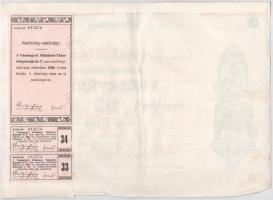 Szombathely 1926. "Vasmegyei Általános Takarékpénztár Részvénytársaság" részvénye 50P-ről ...