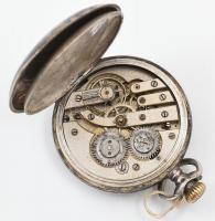 Armada watch niellós ezüst tokos zsebóra angyalos magyar címerrel hátoldalan ugrató lovat ábrázol. J...