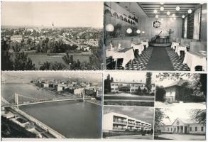 53 db MODERN magyar fekete-fehér retro város képeslap / 53 modern Hungarian black and white town-view postcards