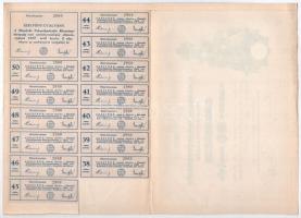 Mándok 1927. "Mándoki Takarékpénztár Részvénytársaság" részvénye 20P-ről + tíz részvénye e...