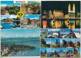 17 db MODERN svájci képeslap / 17 modern Swiss postcards