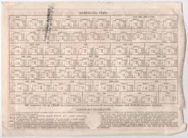 Budapest 1882. "Magyar szent korona országainak vörös-kereszt egylete" kisorsolási kötvény...
