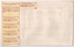 Budapest 1941. "Hangya Termelő-Értékesítő és Fogyasztási Szövetkezet" üzletrésze 250P-ről,...