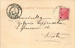 1898 (Vorläufer) Damascus, Damas; Entrée de Damas et le Barrada, Chute du Poarrada dans l'Anti-...