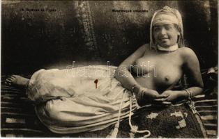 Scenes et Types. Mauresque couchée / half-naked Moor woman lying down