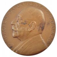 Berán Lajos (1882-1943) 1935. Prof. Dr. Kenyeres Balázs orvos, a törvényszéki orvostan professzora 40 éves tanári működése emlékére bronz emlékérem (60mm) T:2 patina