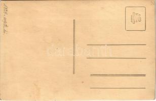 1927 Balaton (?), csónakázó hölgy. photo