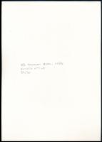 Kovács Attila (1938-2017): 23. program oldal, 1983. Ofszetnyomat, papír, jelzett és számozott a háto...