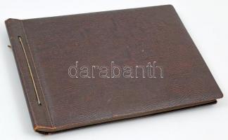 cca 1925 Ipolyvece, Budapest, Balatonszárszó egy család fotóalbuma feliratozott képekkel., kb 100 ér...