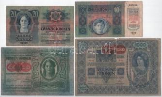 1902. 1000K vízszintes piros "DEUTSCHÖSTERRECIH" felülbélyegzéssel, II. kiadás, hátlap raj...