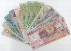 Románia 1998-2001. 2000L-100.000L (12x) T:II-,III
Romania 1998-2001. 2000 Lei - 100.000 Lei (12x) C...