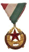1957. Munkás-Paraszt Hatalomért Emlékérem aranyozott, zománcozott bronz kitüntetés mellszalagon T:1- NMK.: 700.