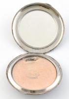 Ezüst (Ag) pudrié, fém betéttel. br 120 g d:7,5 cm