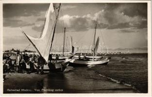 Miedzyzdroje, Misdroy; Von Fischfang zurück / return from fishing