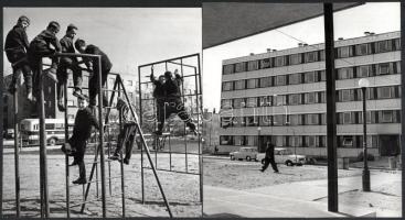 cca 1960-1970 Bp. XXI., Csepel, 5 db pecséttel jelzett sajtófotó, vegyes méretben