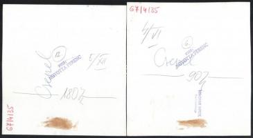 cca 1960-1970 Bp. XXI., Csepel, 5 db pecséttel jelzett sajtófotó, vegyes méretben