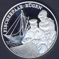 NSZK DN "Fischerpaar - Rügen" Ag 20,1g T:PP