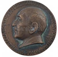 Edvi Illés György (1911-1949) 1948. Mansfeld György egyetemi tanárságának harmincadik évfordulójára kétoldalas bronz emlékérem (65 mm) T:2-