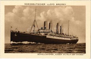 Schnelldampfer Kaiser Wilhelm der Grosse Norddeutscher Lloyd Bremen / German ocean liner