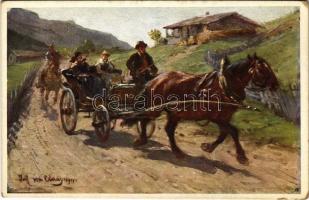 Dimanche. Salon Viennois No. 160. / Sonntag. Galerie Wiener Künstler Nr. 160. s: Jul. von Blaas (EK)