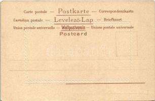 Children art postcard, girl with dog. E.S.D. Serie 8062. litho