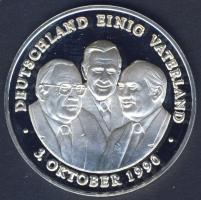 NSZK 1990. "Német Egység" Ag 20g T:PP