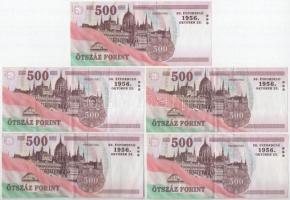 2006. 500Ft "EB" "EC" "A forradalom 50. évfordulója 1956. október 23."...