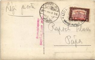 1920 Budapest I. Déli pályaudvar, Vérmező. Magyar aeroforgalmi részvénytársaság légi felvétele, phot...