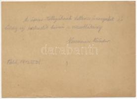 1943 Neumann Nándor zsidó KMSZ (közérdekű munkaszolgálatos) tábori posta a 101/80. füleki tábori mun...
