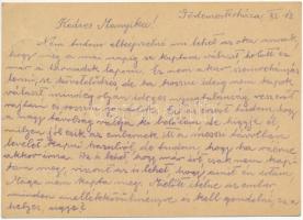 1940 Berkovits Andor zsidó KMSZ (közérdekű munkaszolgálatos) tábori posta a 203/2. század gödemester...