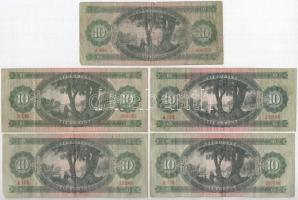 1962-1969. 10Ft (5db) T:III,III-