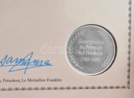 Franciaország 1983. "Az ember első repülésének bicentenáriuma - 1783-1983" kétoldalas Ag e...