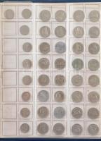 Kanada 1944-2001. 1c-1$ (97db, közte forgalmi emlékérmek) használt állapotú berakóban T:vegyes
Cana...