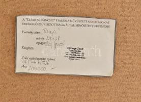 Czinege Zsolt (1964-): Tanya. Olaj, farost, jelzett. Dekoratív fakeretben, 32×40 cm