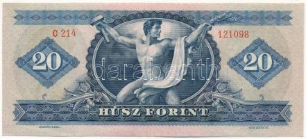 1969. 20Ft "C 214 121098" T:III szép papír Adamo F15