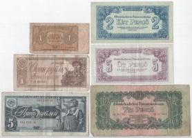 1944. 2P-100P "Vöröshadsereg Parancsnoksága" (7db, 5xklf) + Szovjetunió 1938. 1R + 5R + Cs...