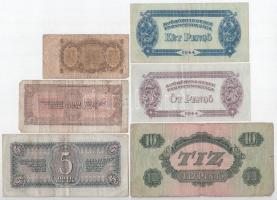 1944. 2P-100P "Vöröshadsereg Parancsnoksága" (7db, 5xklf) + Szovjetunió 1938. 1R + 5R + Cs...