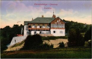 Körmöcbánya, Kremnitz, Kremnica; Erzsike lak. Ritter Sándor kiadása / villa (képeslapfüzetből / from postcard booklet)