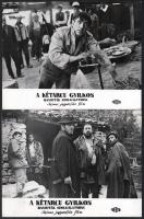 cca 1968 ,,A kétarcú gyilkos - banditák szolgálatában című jugoszláv film jelenetei és szereplői, 13 db vintage produkciós filmfotó, ezüst zselatinos fotópapíron, 18x24 cm