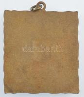 1936. "Erdélyi Szépmíves Céh" zománcozott szögletes Br medál (30x33mm) T:1-,2