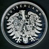 NSZK 1993. "Ludwig Erhard" Ag 10,4g T:PP