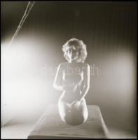 Különböző időben készült akt felvételek, 13 db hibás NEGATÍV (bemozdulásos és/vagy berázásos életlen...