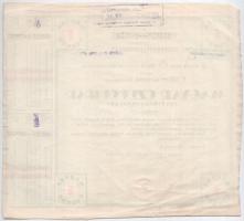 Budapest 1914. "Budapest Székesfőváros - Kötelezvény" 2400K-ról szelvényekkel, bélyegzésse...