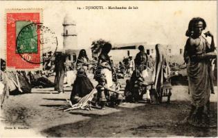 1926 Djibouti, Marchandes de lait / African folklore, milk vendors (fl)