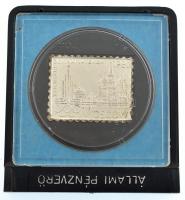 1980. XXII. Nyári Olimpiai Játékok Moszkva 1980 jelzett Ag bélyegérem eredeti ÁPV tokban (~3,36g/0.835/27x22mm) T:1 (eredetileg PP)