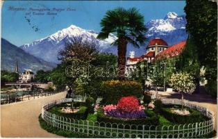 1931 Merano, Meran (Südtirol); Passeggiata Regina Elena col Casino Nuovo / street view, casino (EK)