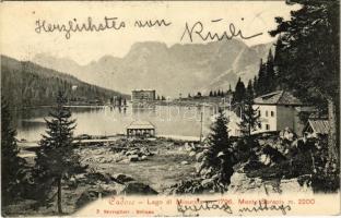 1904 Cadore (Südtirol), Lago di Misurina, Monte Sorapis (Rb)