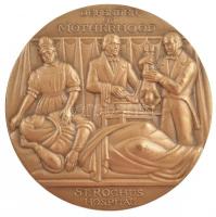 Nagy-Britannia 1971. "Semmelweis Ignác Fülöp 1818-1865 / Az anyák megmentője - Szent Rókus Kórház" kétoldalas jelzett Br emlékérem, a peremen "Medallic Art Company" gyártói jellel. Szign.:Abram Belskie (~45mm) T:1- patina, kis ü. Great Britain 1971. "Ignaz Philipp Semmelweis 1818-1865 / Defender of Motherhood - St. Rochus Hospital" two-sided marked Br commemorative medallion with "Medallic Art Company" maker's mark on the edge. Sign.:Abram Belskie (~45mm) C:AU patina, small ding