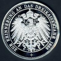 NSZK DN "A Három Császár Éve" Ag 20g T:PP